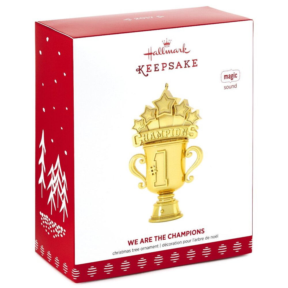 New! We Are the Champions Musical Hallmark Keepsake Ornament 2017 Queen Song